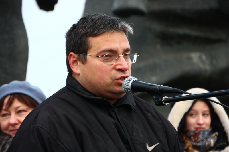 Выступление активиста ЛевСД Владимира Сиротина