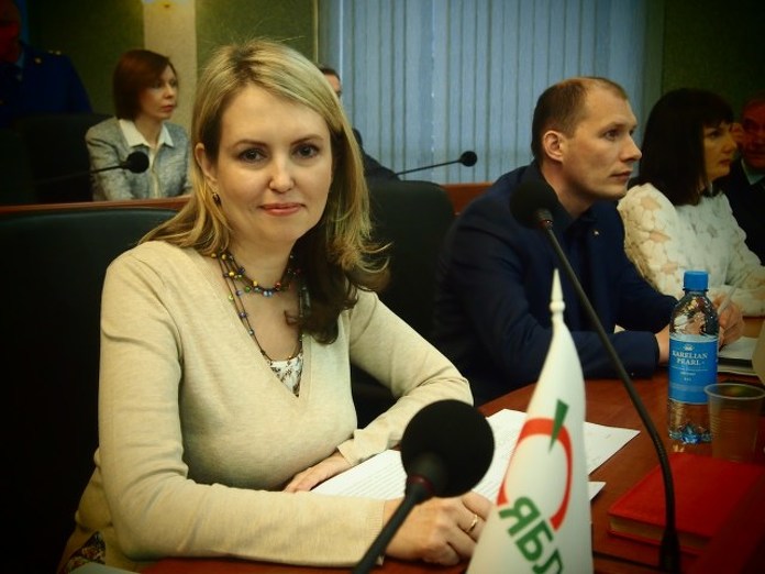 Лидер фракции "Яблоко" в парламенте Карелии Ольга Залецкая. Фото: Валерий Поташов