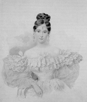 А.Брюлов. Н.Н.Пушкина. Конец 1831 г. - начало 1832 г.