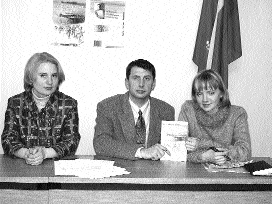 На снимке: Николай Прокудин на презентации первой книги своей трилогии.