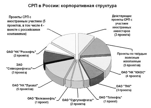 СРП в России: корпоративная структура