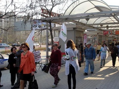 Пикет Волгоградского ЯБЛОКА